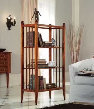 Bookcase with glass shelf, Tosato