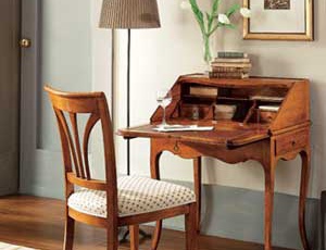 Bureau with hinged working surface, Tosato