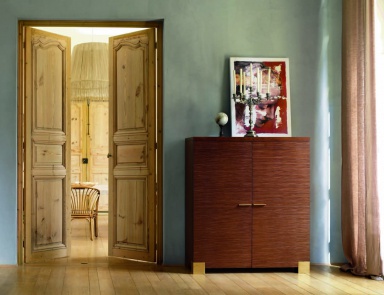 A chest of drawers with hinged doors, Roberti Rattan
