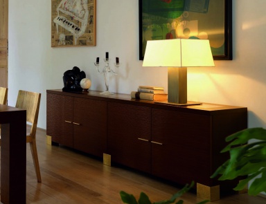 A chest of drawers with hinged doors, Roberti Rattan