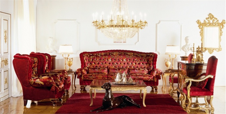 Collection of upholstered furniture Royal sitting-room, Zanaboni