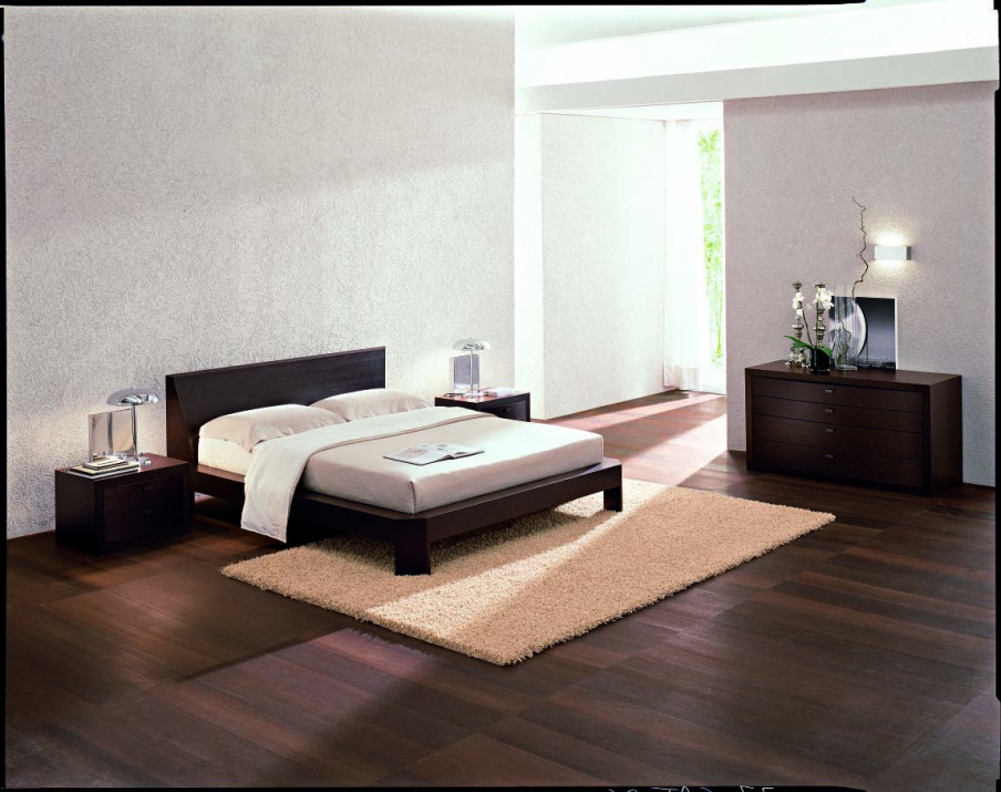 Set for bedroom made of solid wood, Santarossa
