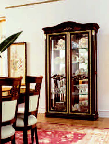 Showcase with hinged door, San michele