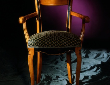 Chair on wooden frame Stella Del Mobile