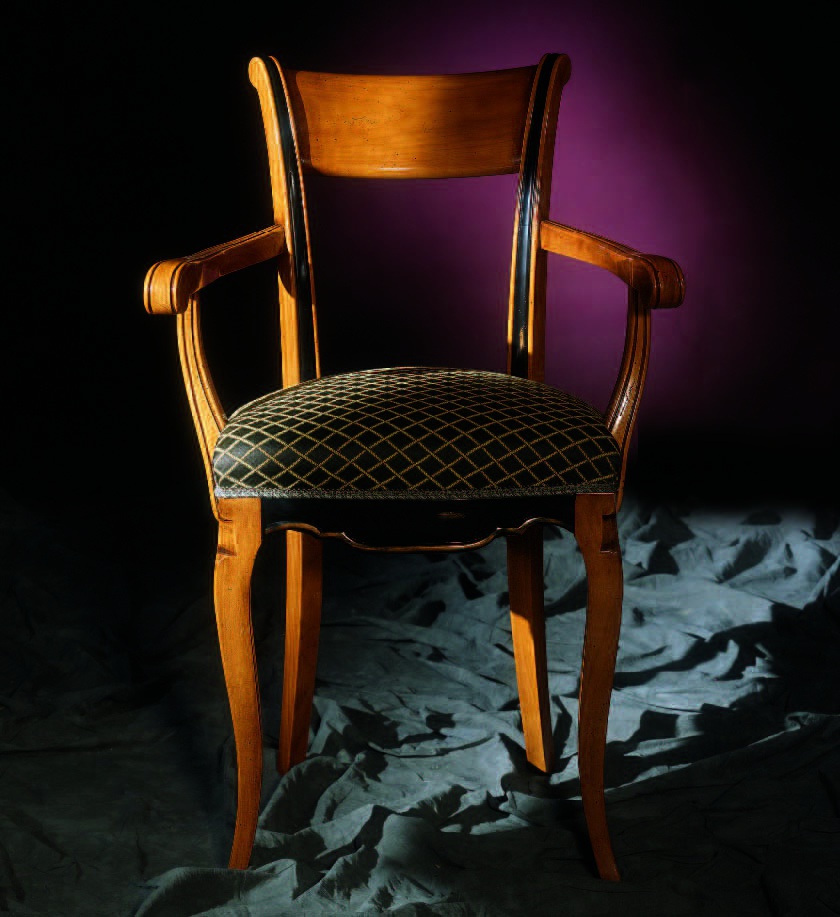 Chair on wooden frame Stella Del Mobile