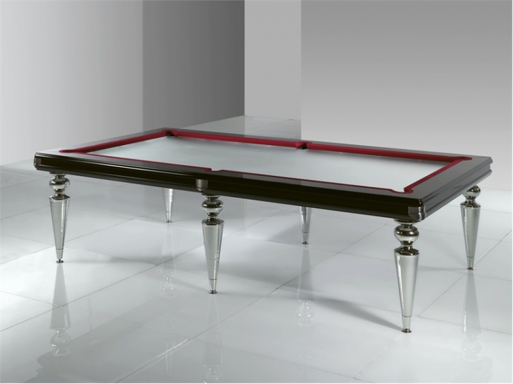 Pool table on large patterned legs, Bill - Reflex Angelo