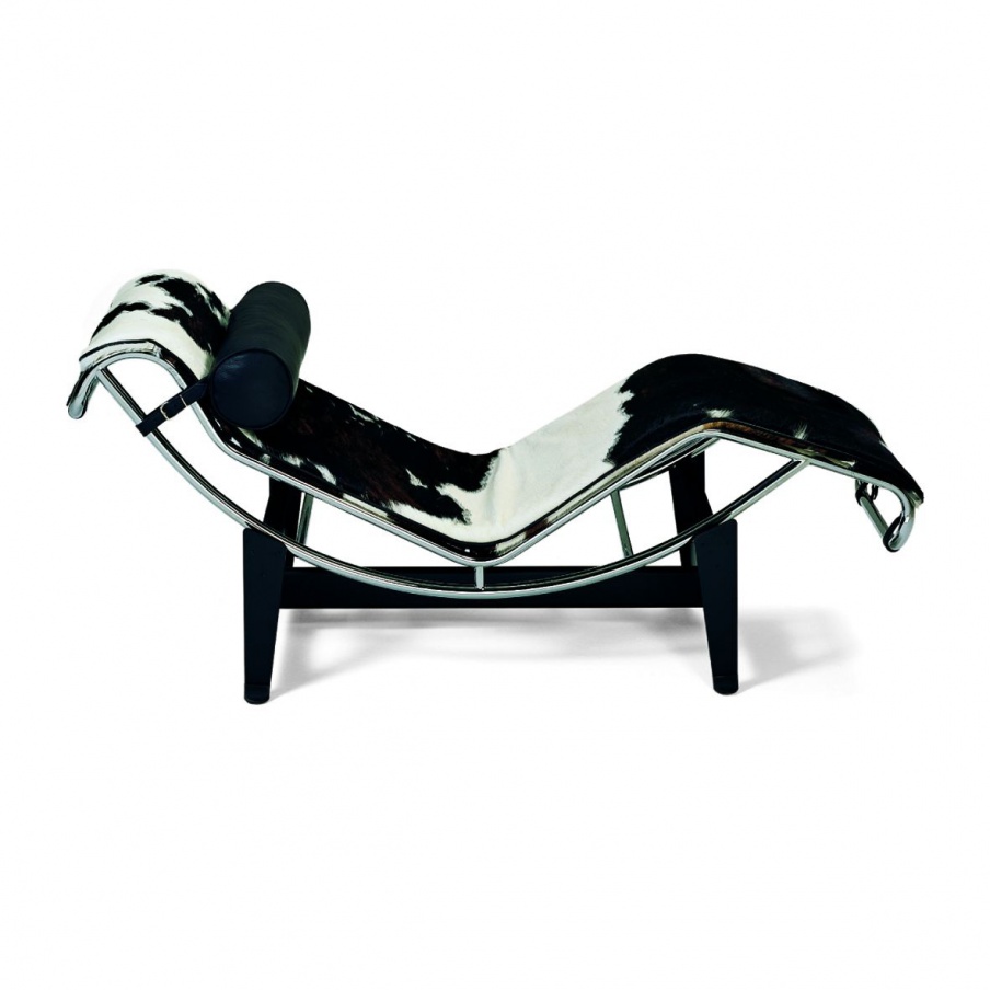Chaise lounge in leather upholstery, Tekno