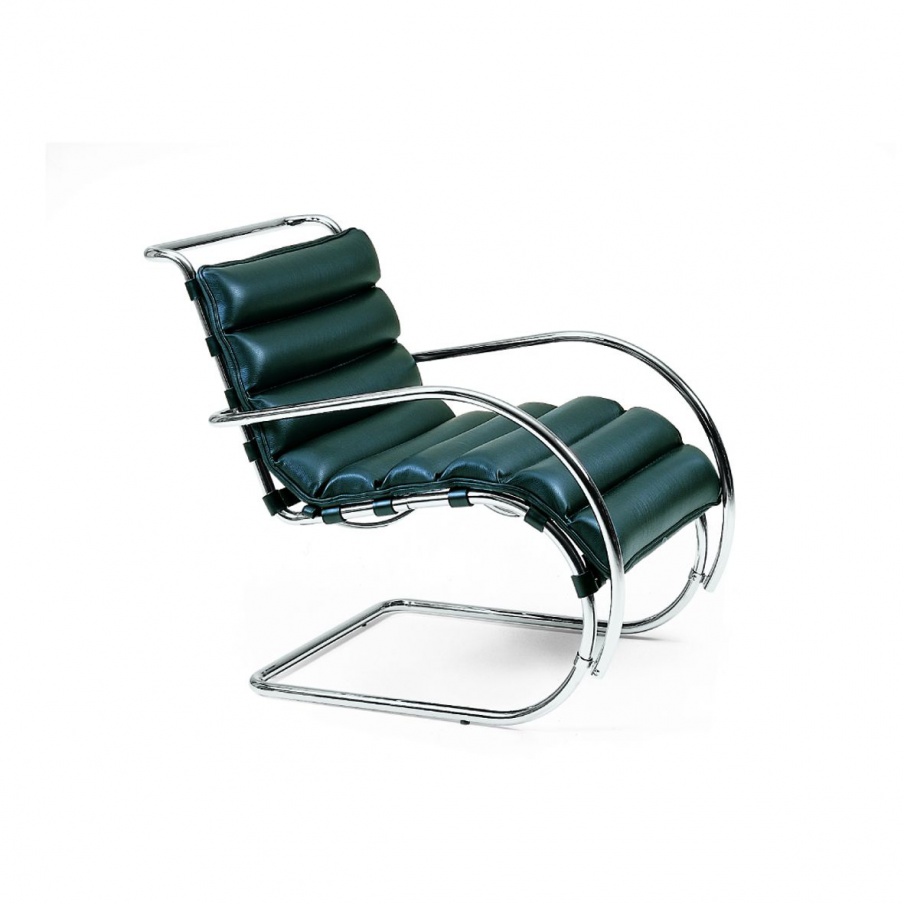 Chair in leather upholstery, Tekno