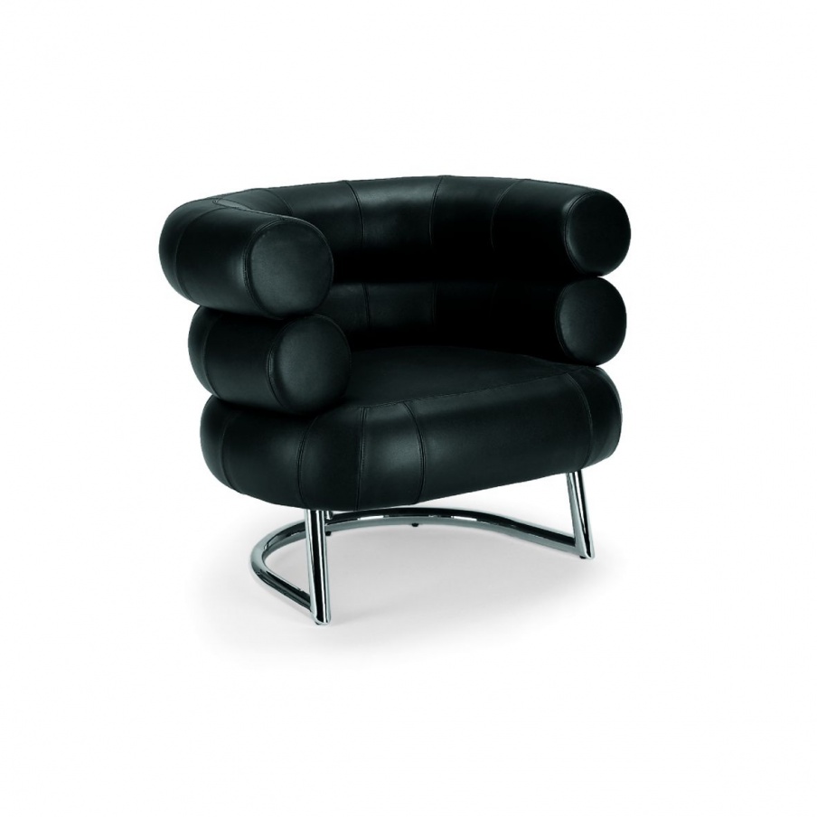 Chair in leather upholstery, Tekno