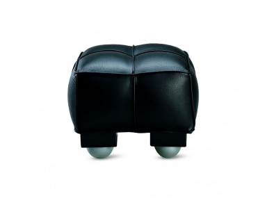 Pouf in leather upholstery, Tekno
