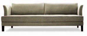 Double sofa bed on low legs, Tonon