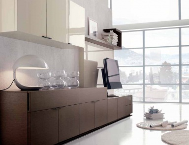 Modular system made of solid wood, Zanette