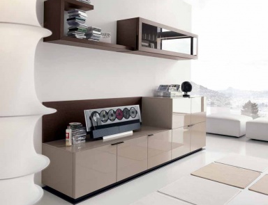 Modular system made of solid wood, Zanette