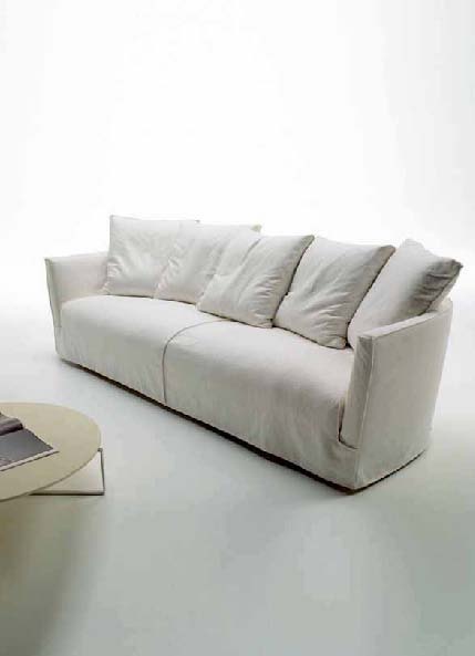 Two seater sofa with a hidden frame, Desiree