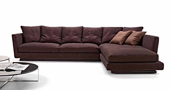 Corner sofa with a hidden frame, Desiree