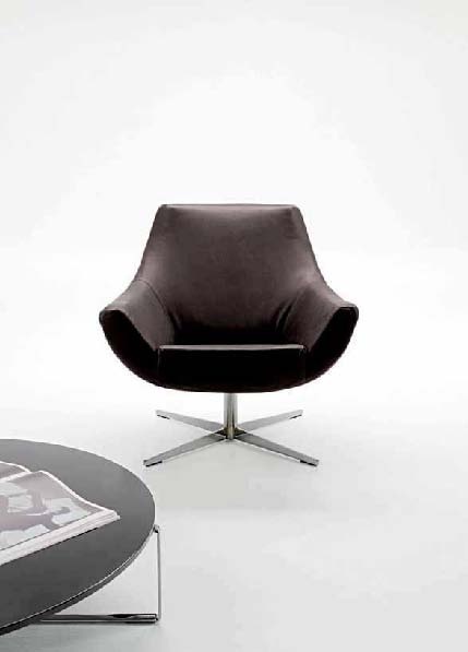 A chair on metal base, Desiree