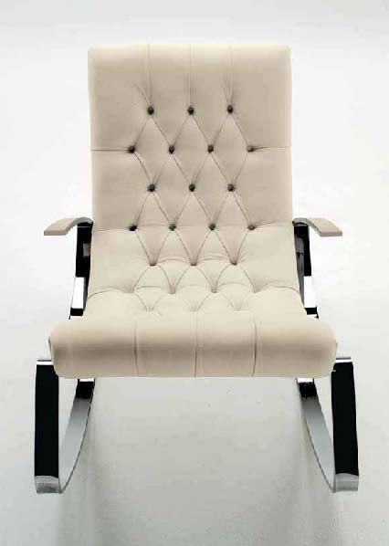 Rocking chair on the metal base, Desiree