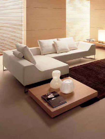 Corner sofa with metal legs, Desiree