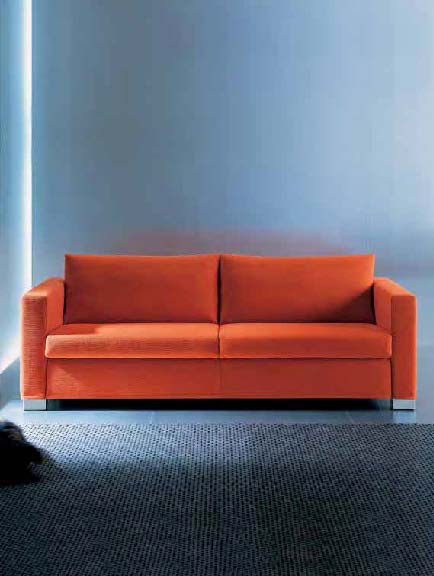 Double sofa bed on low legs, Desiree