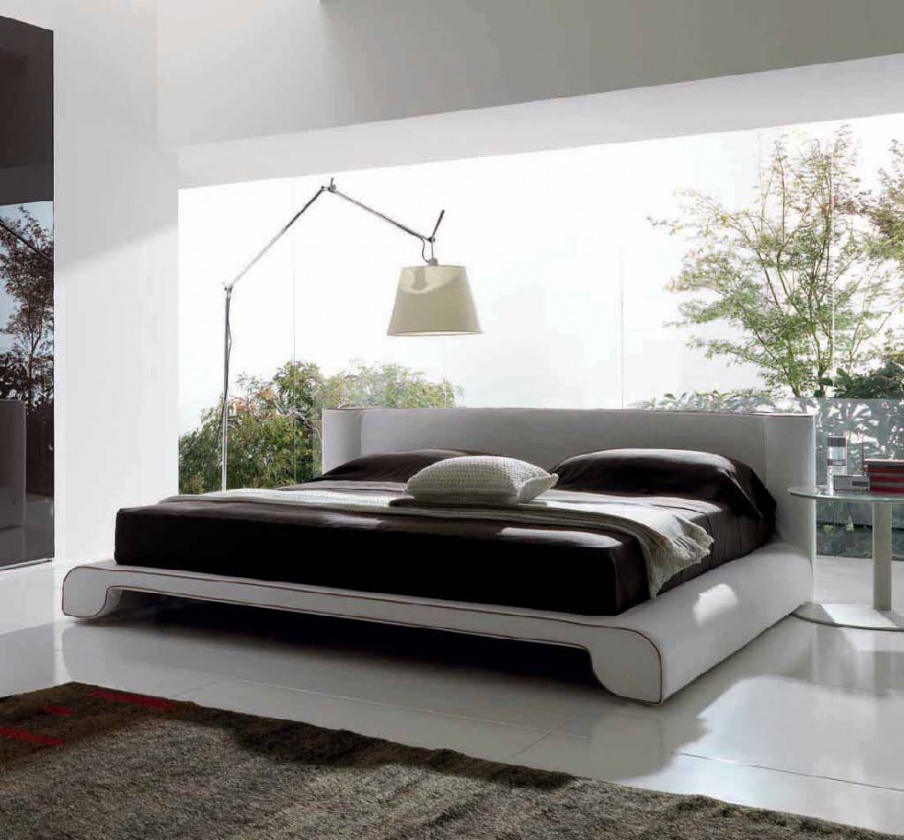 Double bed in fabric, Desiree