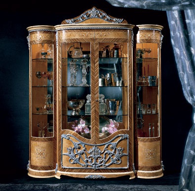 Showcase made of solid wood, Socci Anchise