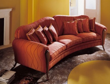 Two-seater sofa on wooden frame, Pigoli