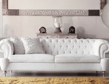 Sofa with wooden frame Omero, Pigoli