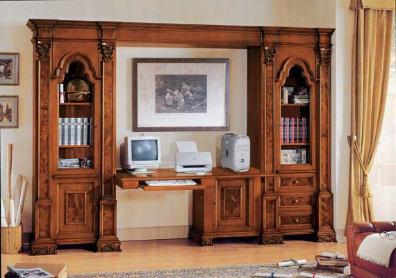 Modular system made of solid wood, Stile Elisa