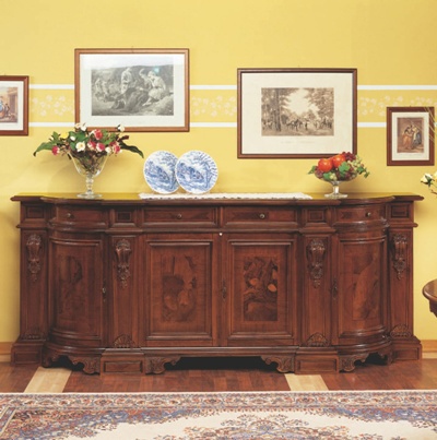 A chest of drawers with hinged doors, Stile Elisa