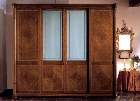 Wardrobe with hinged doors, Stile Elisa