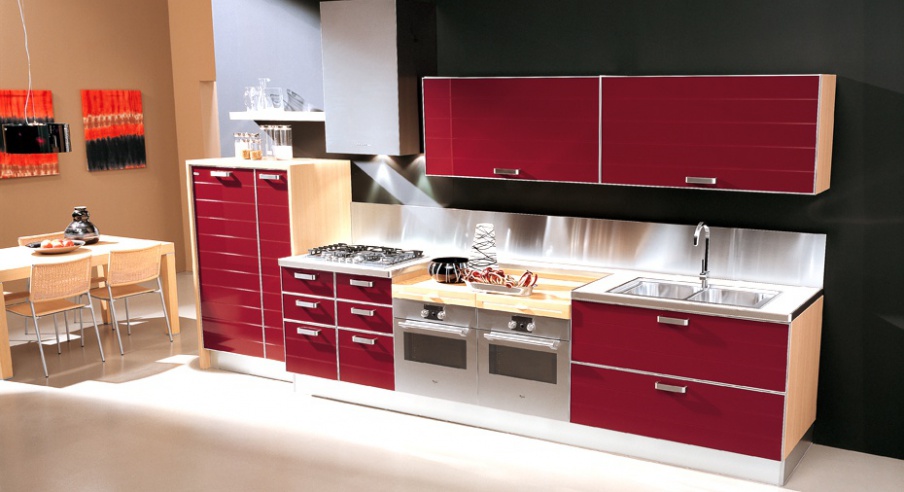 Set for the kitchen from wood Doge, Zaccariotto Cucine