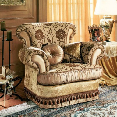 Armchair with high back