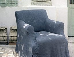 Chair with armrests, Clara - Busnelli