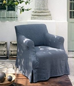 Chair with armrests, Clara - Busnelli