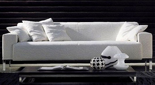 A sofa with a hidden frame, Darwin - Busnelli