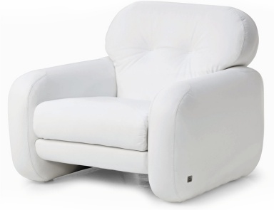 A chair with a hidden frame, Delante Armchair - Busnelli