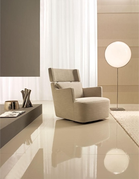 Chair with high back, Place - CTS Salotti