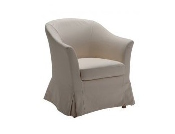 Armchair with a curved backrest, Domingo Salotti