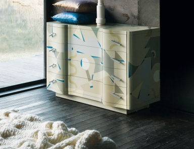 Chest Zanotta products (wardrobe chest of drawers for bedroom, Italy)