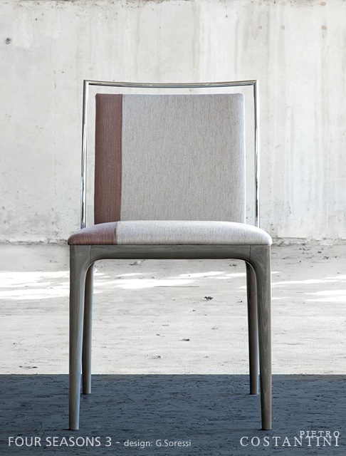 Chair in upholstery Four Seasons, Costantini Pietro