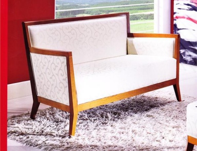 Two seater sofa in fabric, Domus Mobili