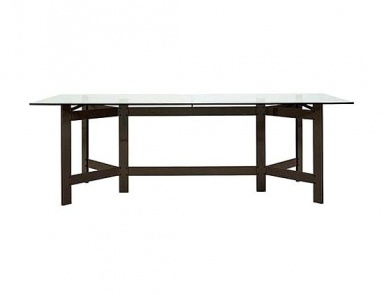 Dining table with rectangular top, Driade