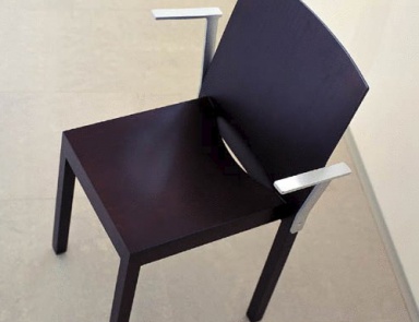 Chair with armrests, Stack - Horm