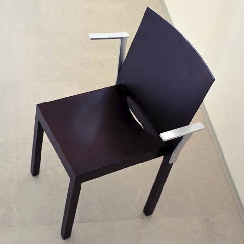 Chair with armrests, Stack - Horm