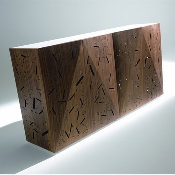 Cabinet with hinged doors, Riddled front Horm