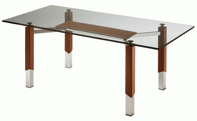 The table is rectangular, Art Leather