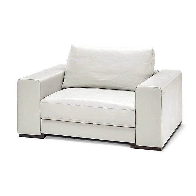 Chair with armrests, Domino armchair - Natuzzi