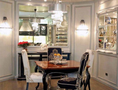 Set for the kitchen of solid wood, Bucalossi