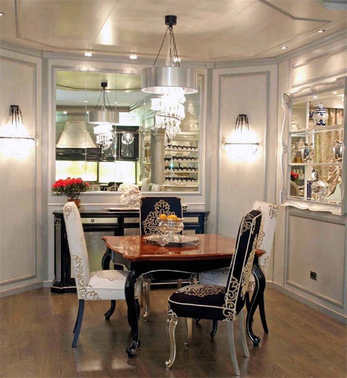 Set for the kitchen of solid wood, Bucalossi