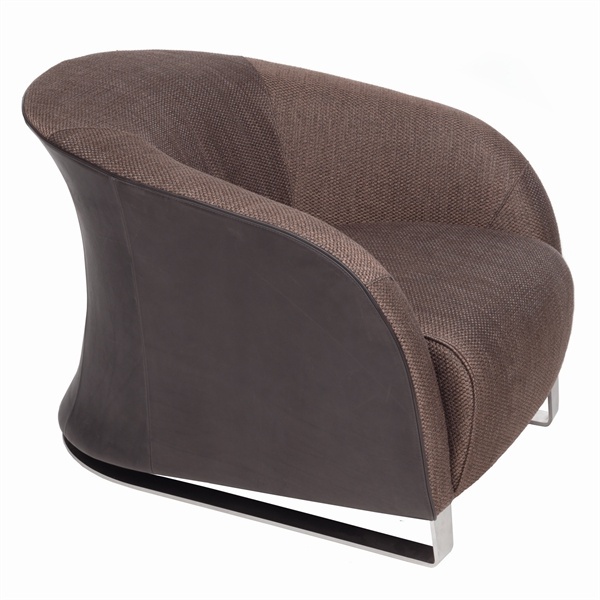 Armchair with a curved backrest, Liz - Natuzzi
